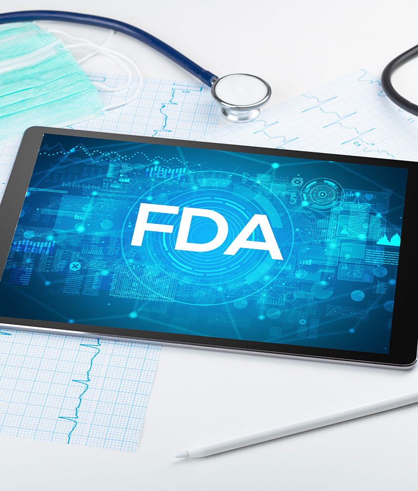 Tablet displaying FDA