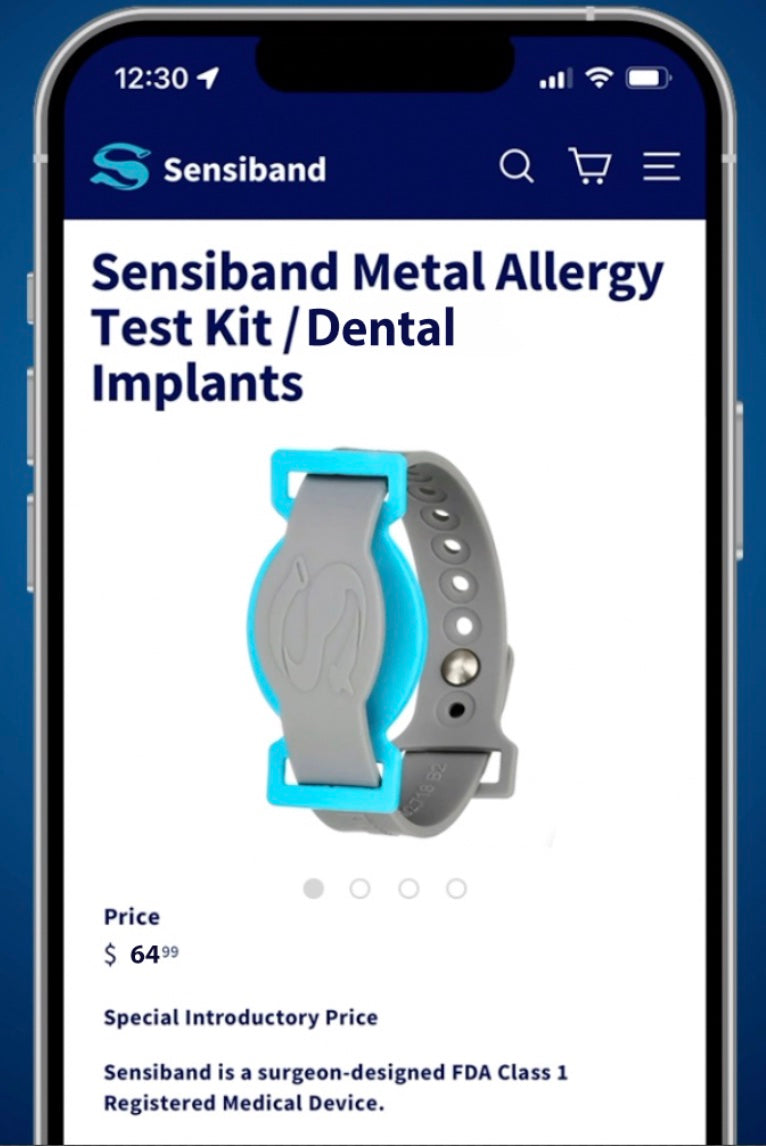 Sensiband Dental Implant Allergy Test 